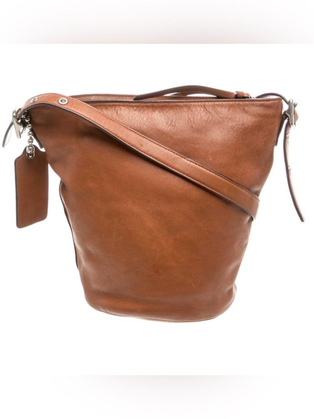 COACH Vintage  Brown Leather Bucket Hobo Bag